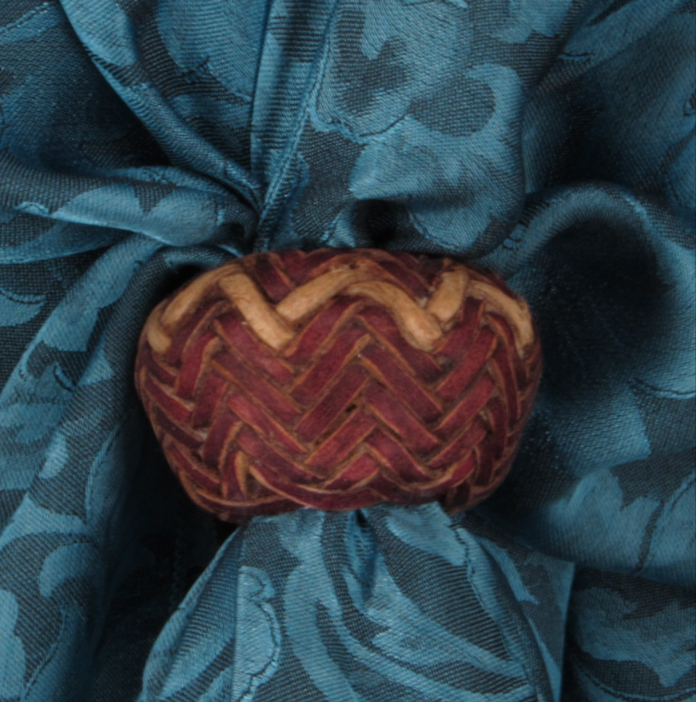 5/8"Inside Diameter Rawhide Scarf Slides