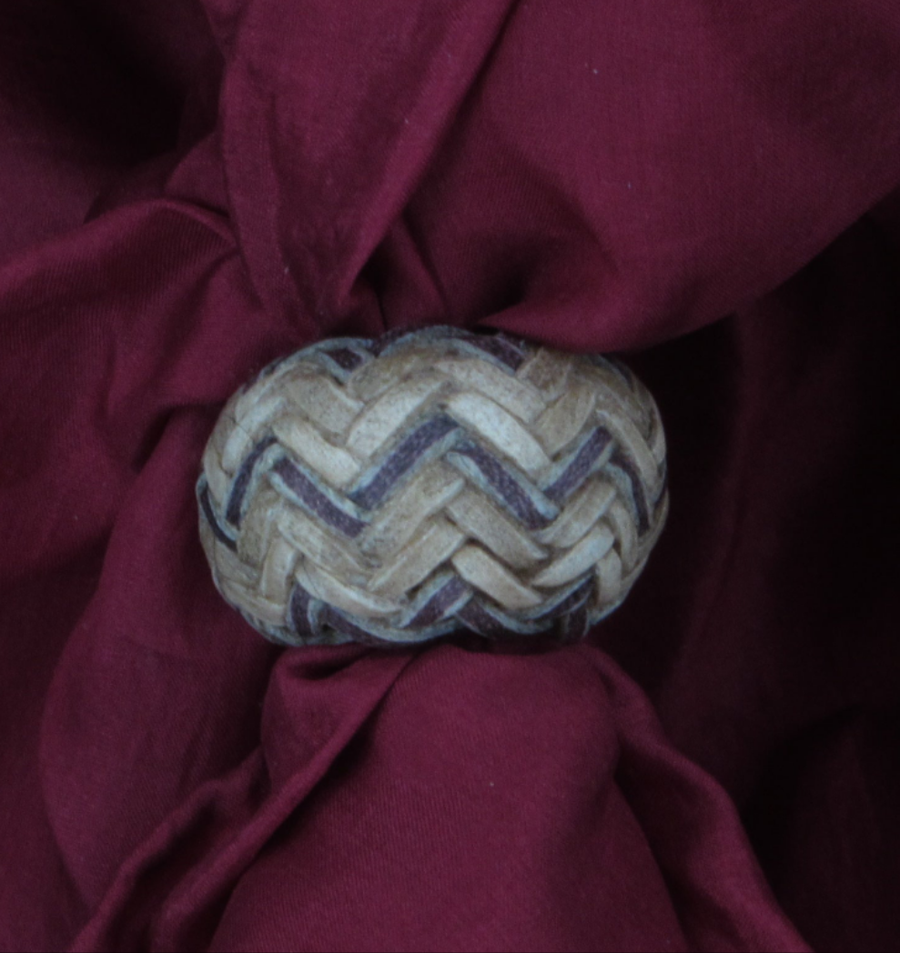 1/2 " Inside Diameter Rawhide Scarf Slides
