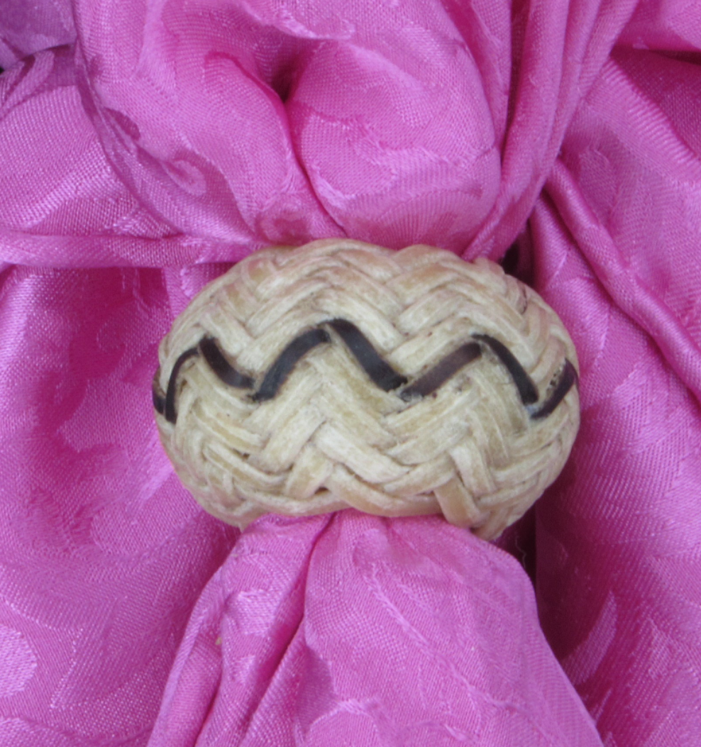 5/8"Inside Diameter Rawhide Scarf Slides