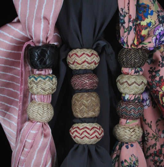 3/4" Inside Diameter Rawhide Scarf Slides