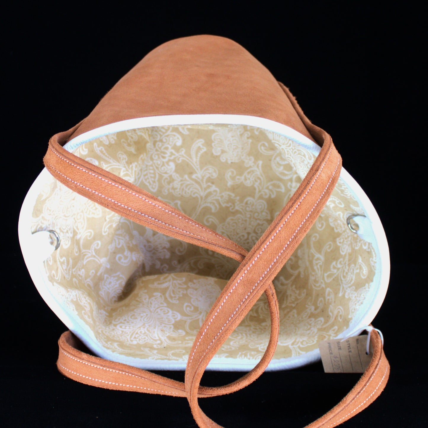 Copper Suede Tote Bag