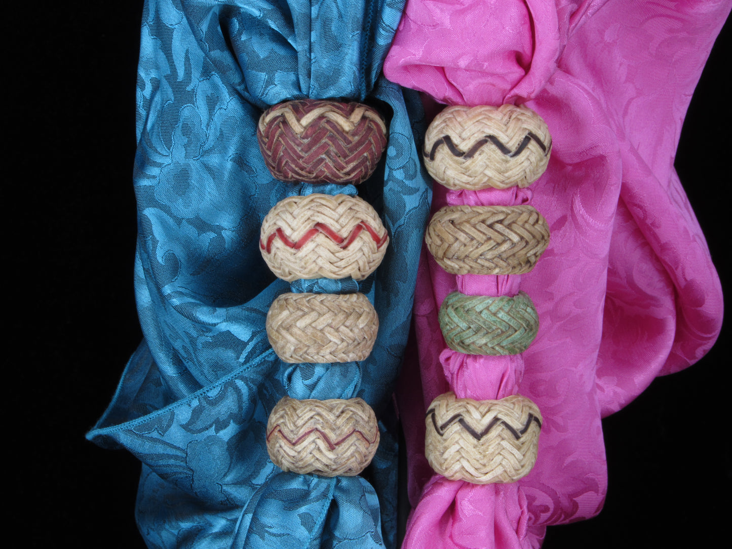 5/8"Inside Diameter Rawhide Scarf Slides