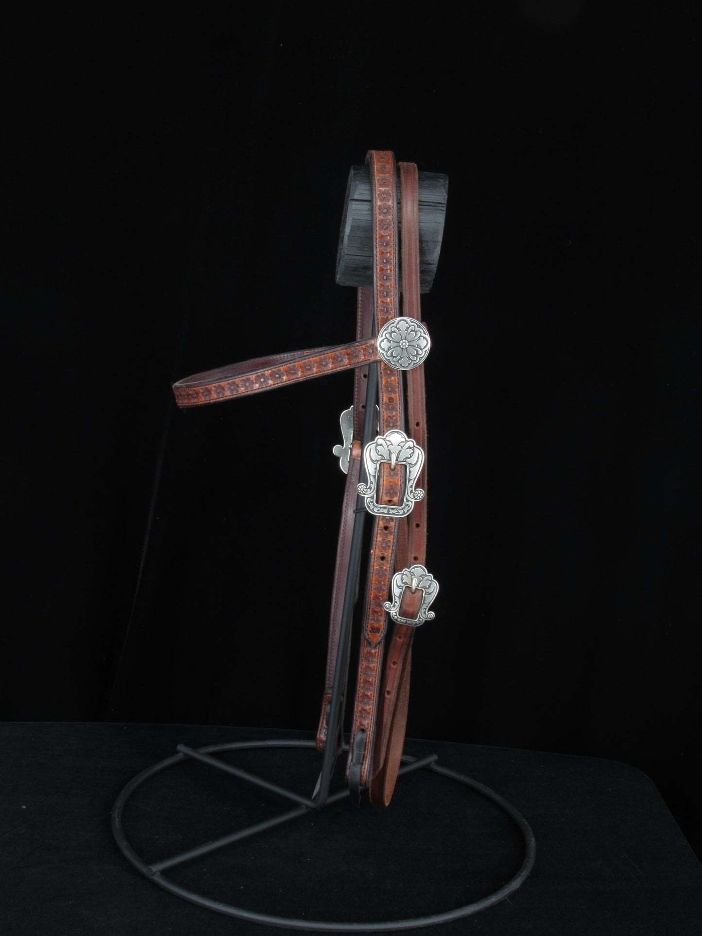 Browband Headstall with Bold HSB Stainless Steel Buckles