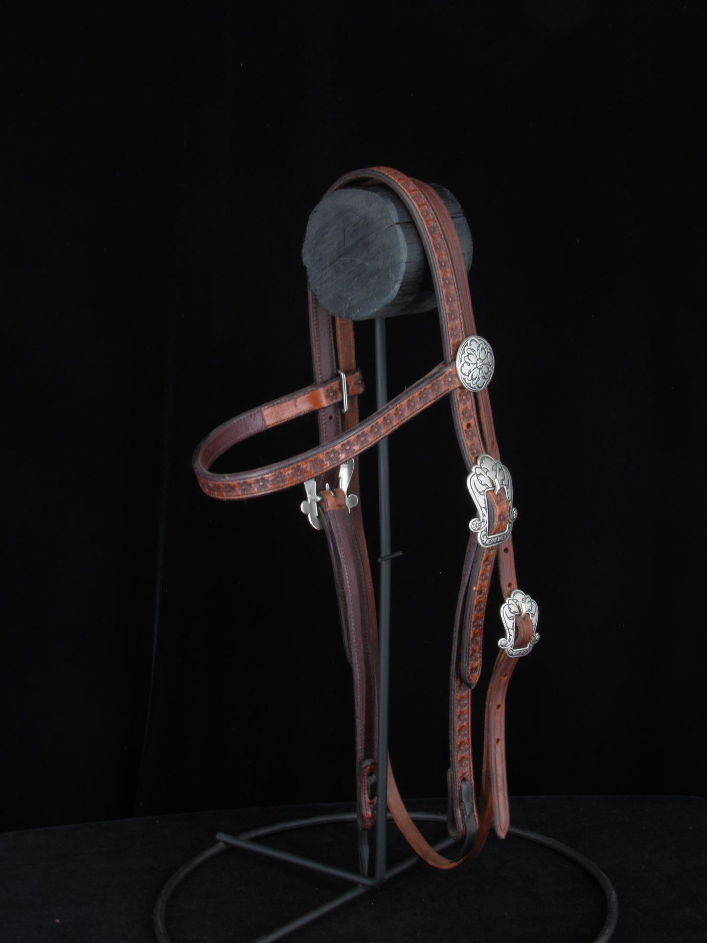 Browband Headstall with Bold HSB Stainless Steel Buckles