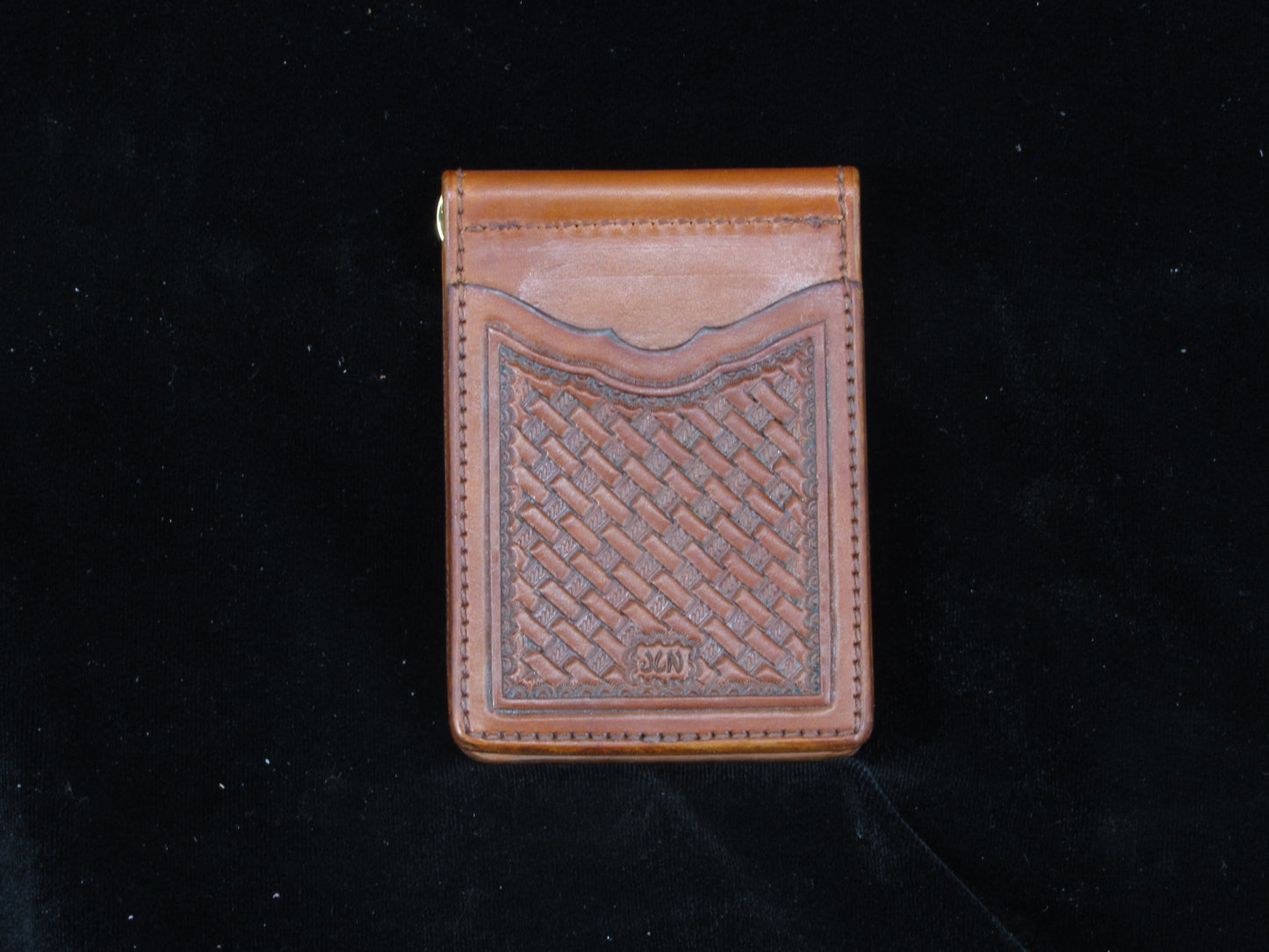 Handtooled Money Clip