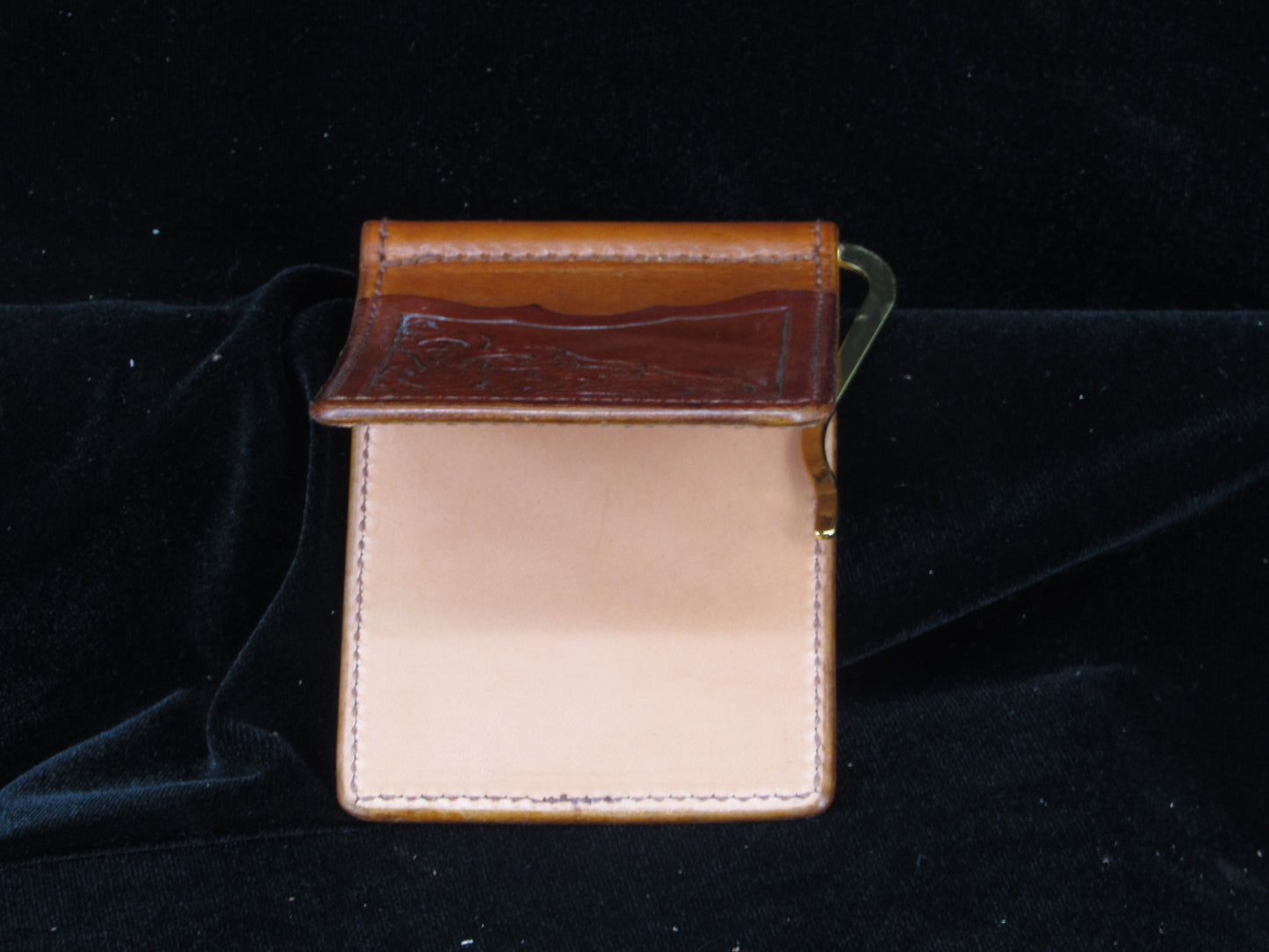 Handtooled Money Clip