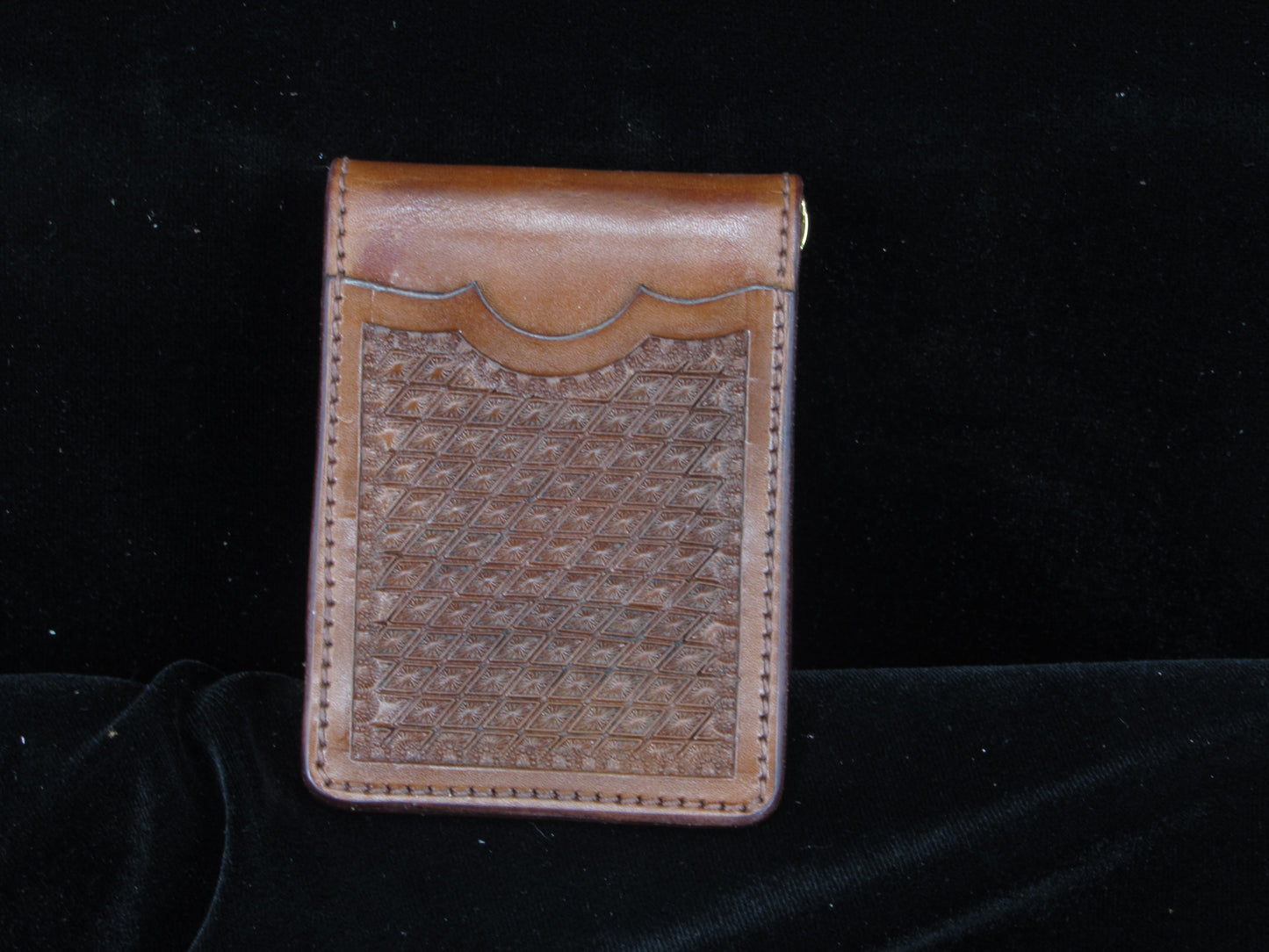 Handtooled Money Clip