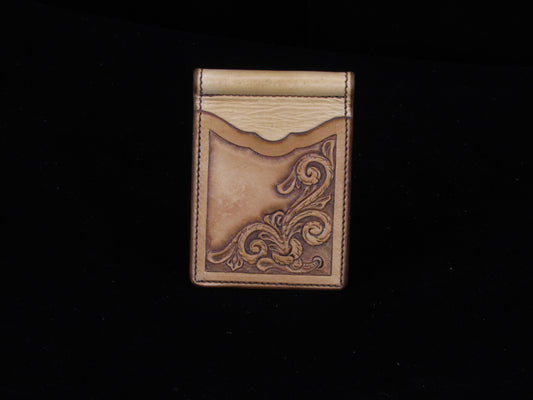Handtooled Money Clip