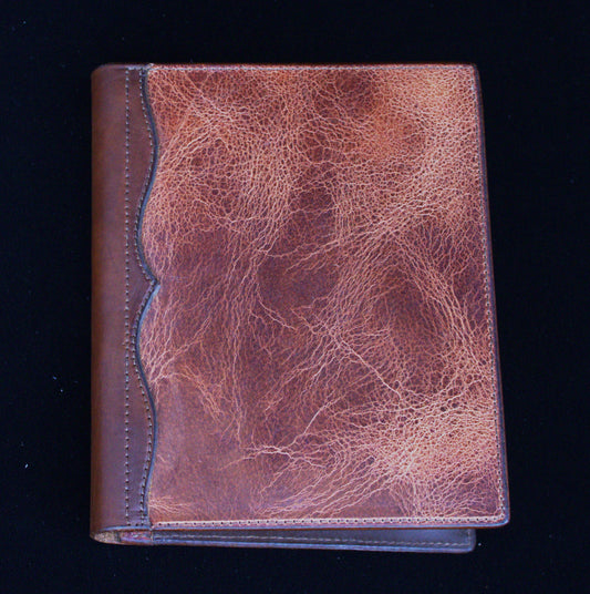 Waxy Antique Brown Water Buffalo Notebook