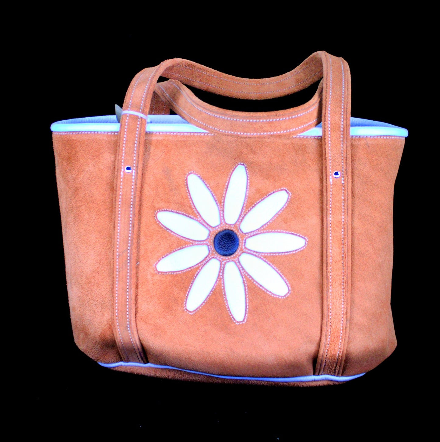 Copper Suede Tote Bag